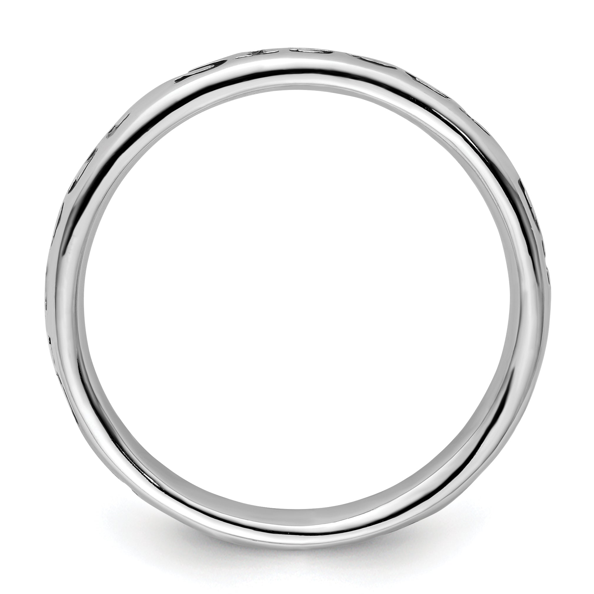 Sterlingsilber Stapelbar Expressions Poliert Emailliert Schwester Ring