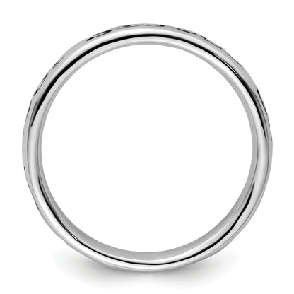 Sterlingsilber Stapelbar Expressions Poliert Emailliert Schwester Ring