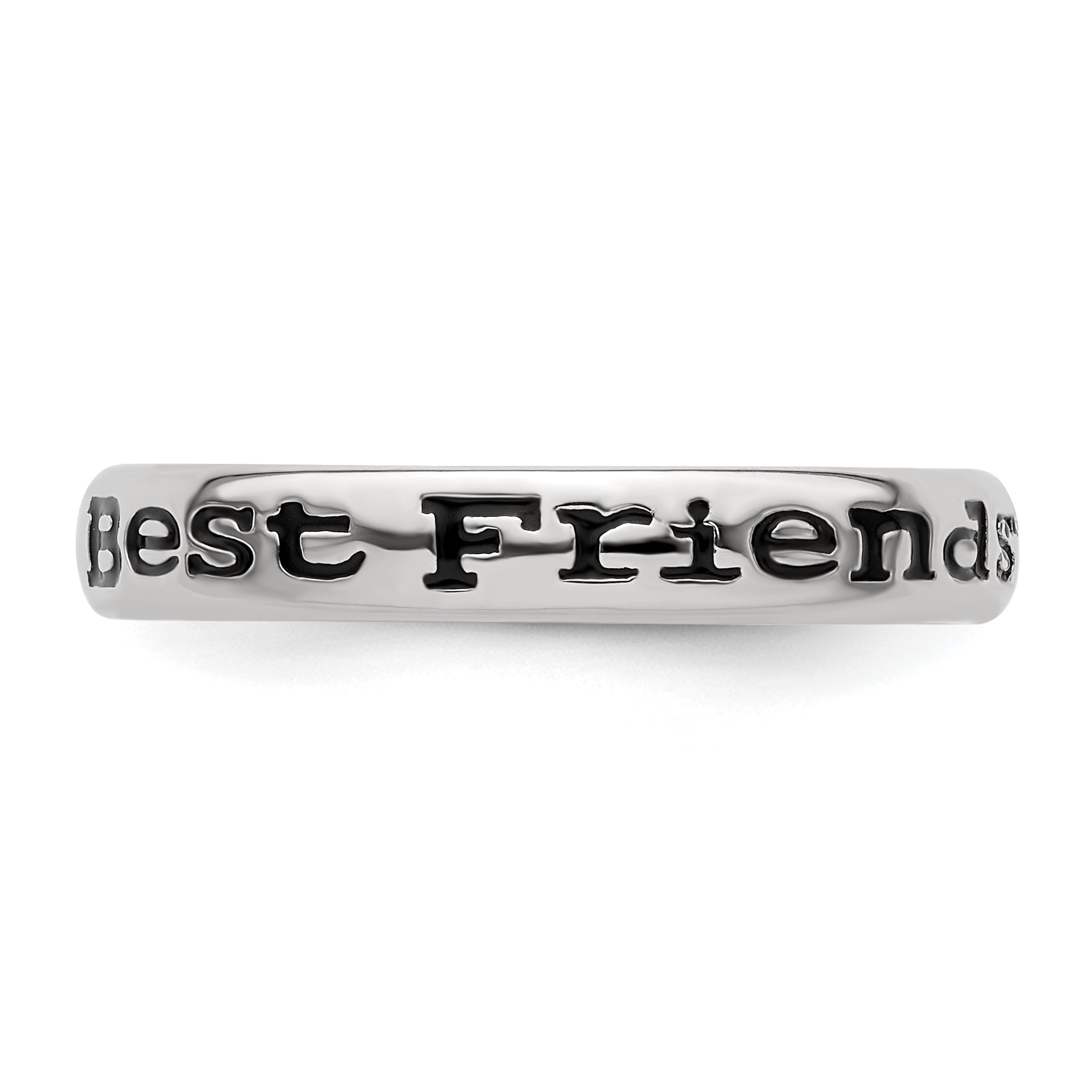 Sterlingsilber Stapelbar Expressions Poliert Emailliert Friends Ring