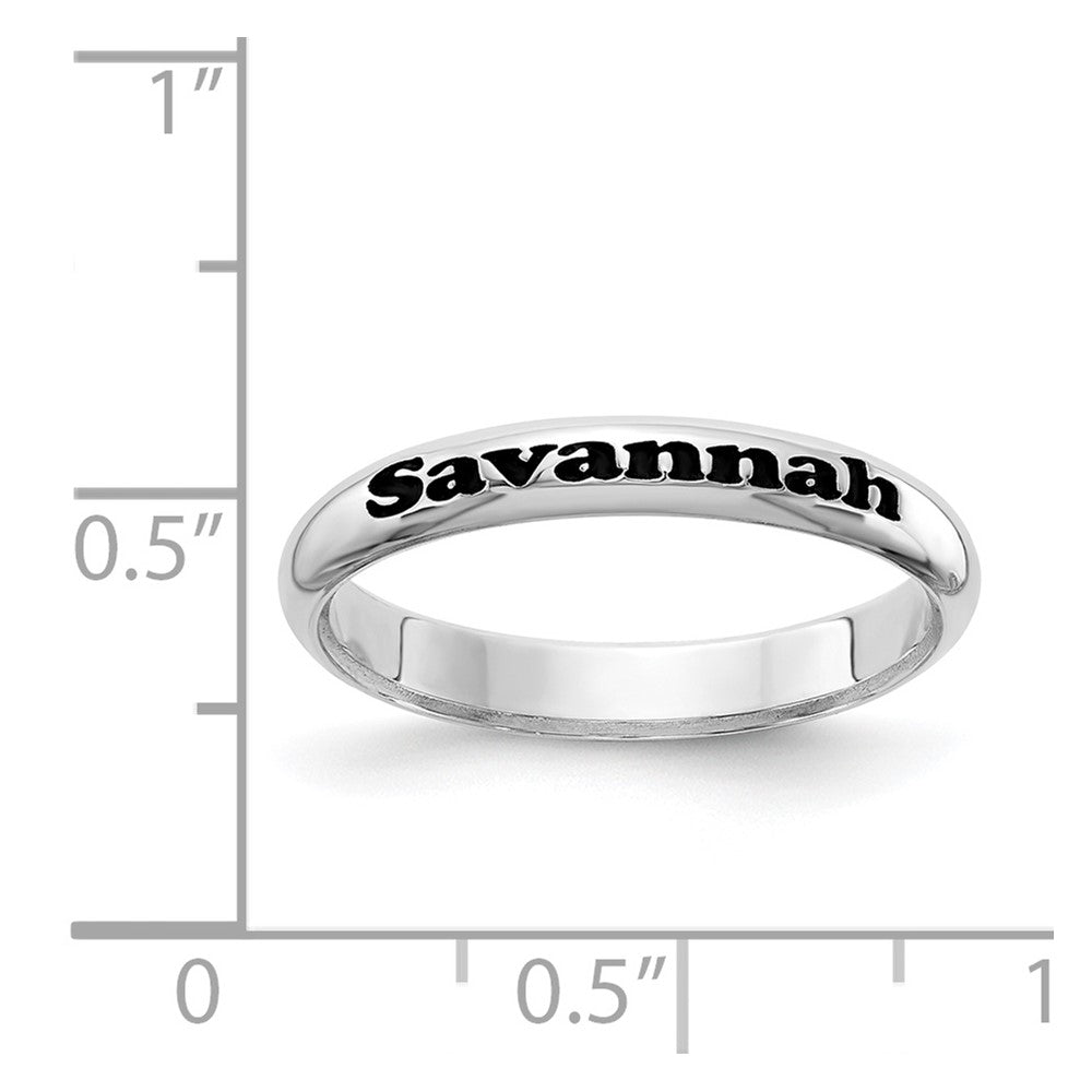 Sterlingsilber Rhodiniert Plt Stapelbar Expressions Personalisiert Ring