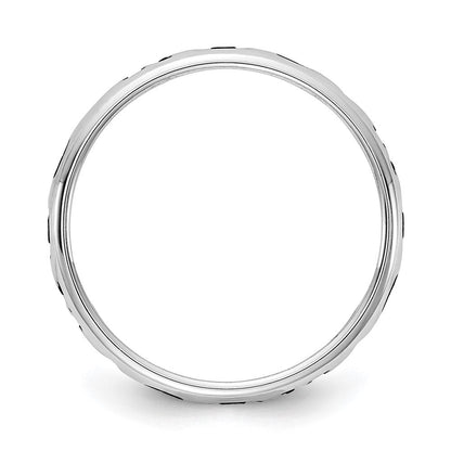 Sterlingsilber Rhodiniert Plt Stapelbar Expressions Personalisiert mit Herz Ring