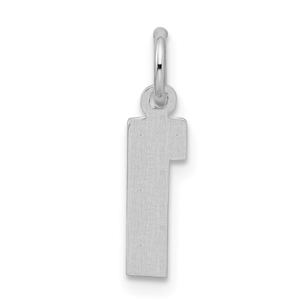 Sterlingsilber Rhodiniert Diamantiert #1 Charm