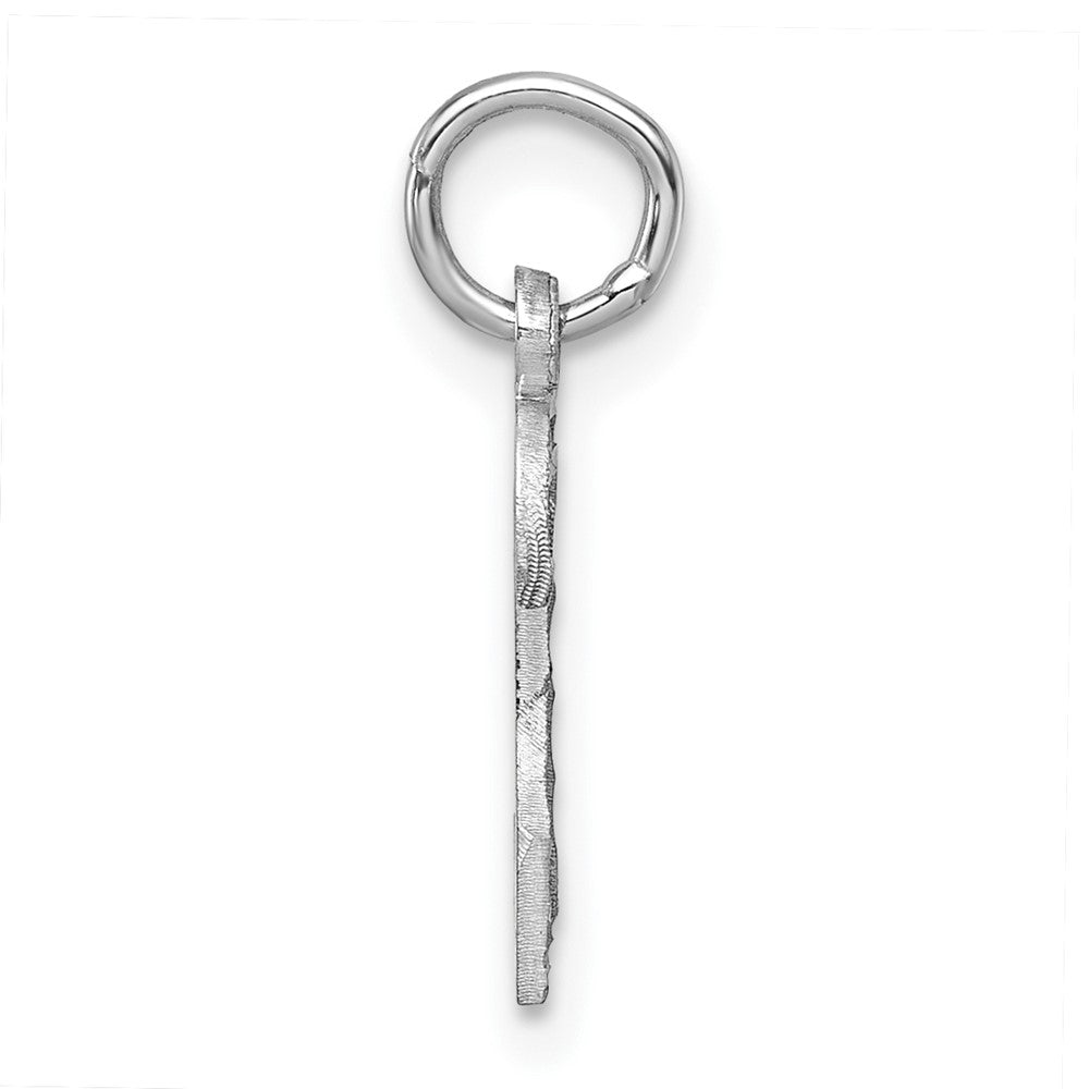 Sterlingsilber Rhodiniert Diamantiert #2 Charm