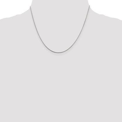 Sterlingsilber.8mm Schlange Kette mit 2 Zoll Verlängerung. Halskette