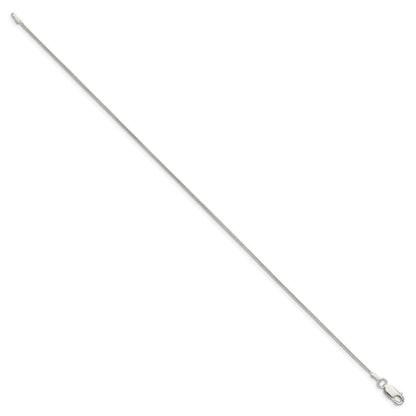 Sterlingsilber.8mm Schlange Gliederarmband