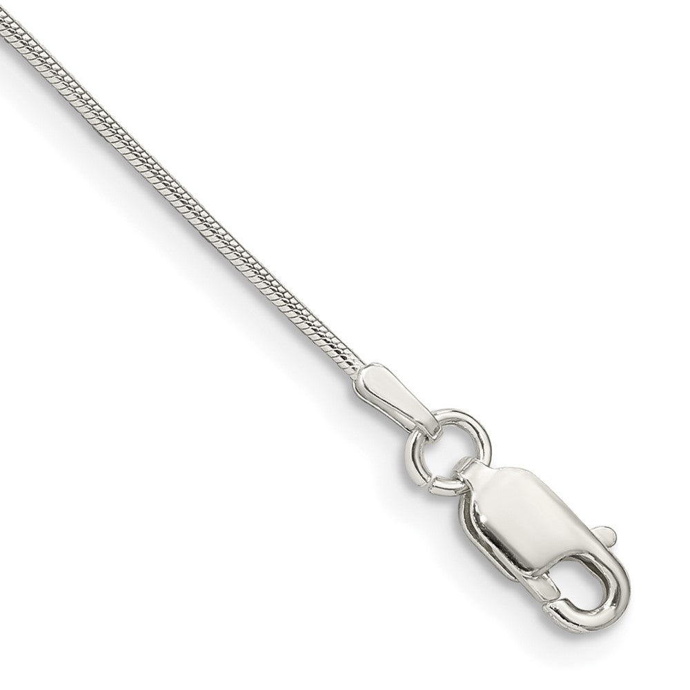 Sterlingsilber.8mm Schlange Gliederarmband