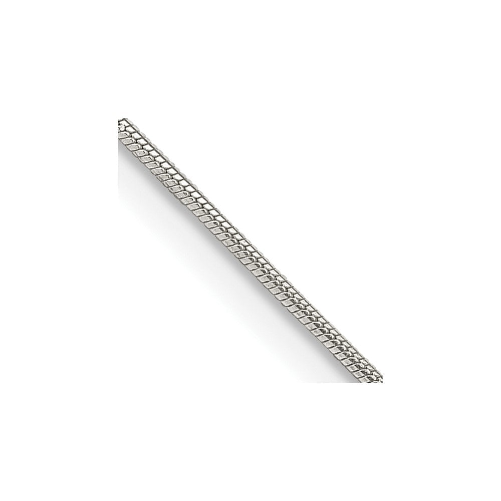 Sterlingsilber.8mm Schlange Kette mit 2 Zoll Verlängerung. Halskette