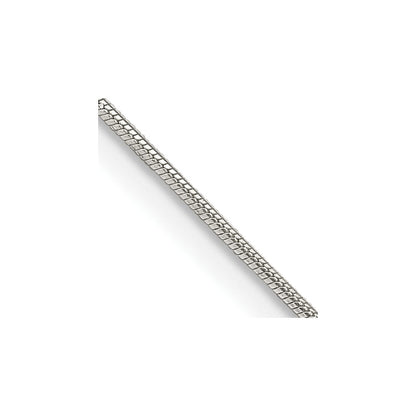 Sterlingsilber.8mm Schlange Kette mit 2 Zoll Verlängerung. Halskette