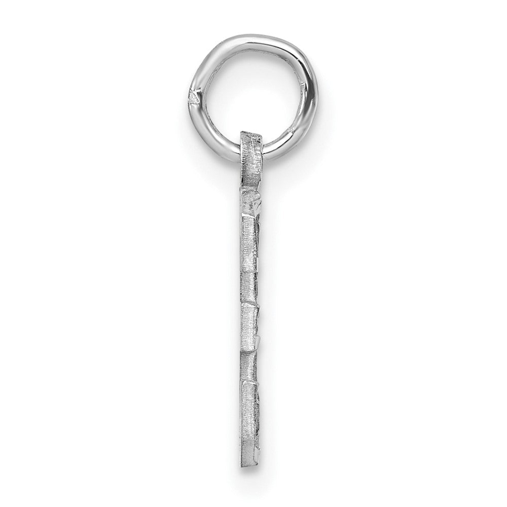 Sterlingsilber Rhodiniert Diamantiert #3 Charm