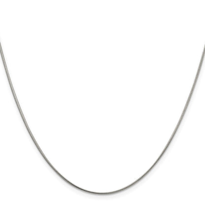 Sterlingsilber 1mm Schlange Halskette