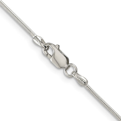 Sterlingsilber 1mm Schlange Halskette