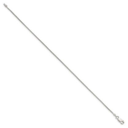 Sterlingsilber 1mm Schlange Gliederarmband