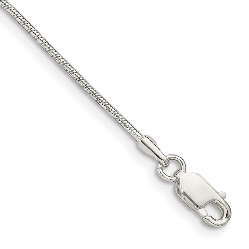 Sterlingsilber 1mm Schlange Gliederarmband