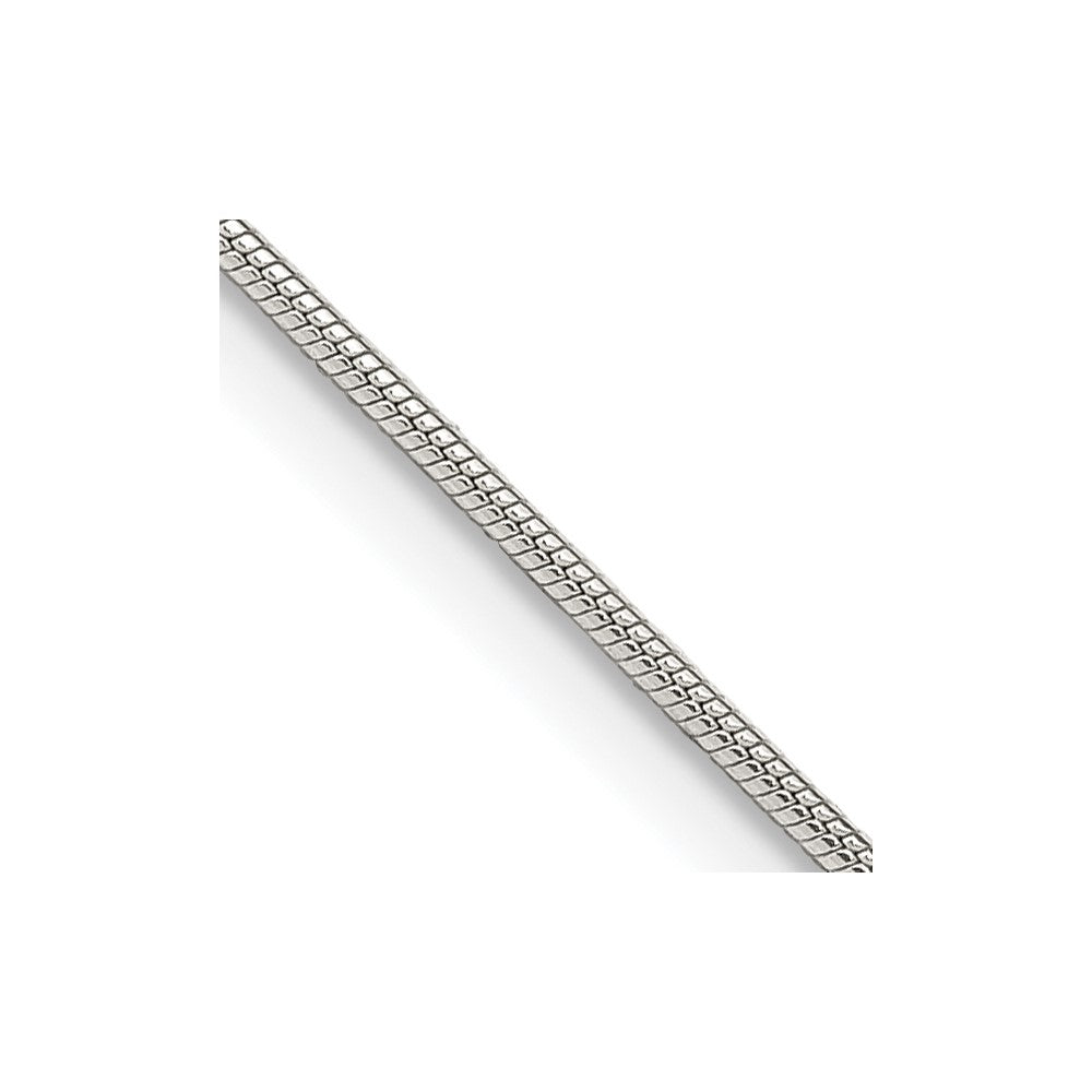 Sterlingsilber 1mm Schlange Kette mit 2 Zoll Verlängerung. Halskette