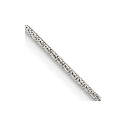Sterlingsilber 1mm Schlange Halskette