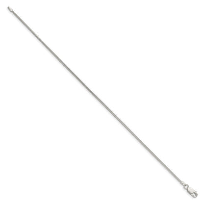 7 Zoll Sterlingsilber 1.2mm Schlange Gliederarmband