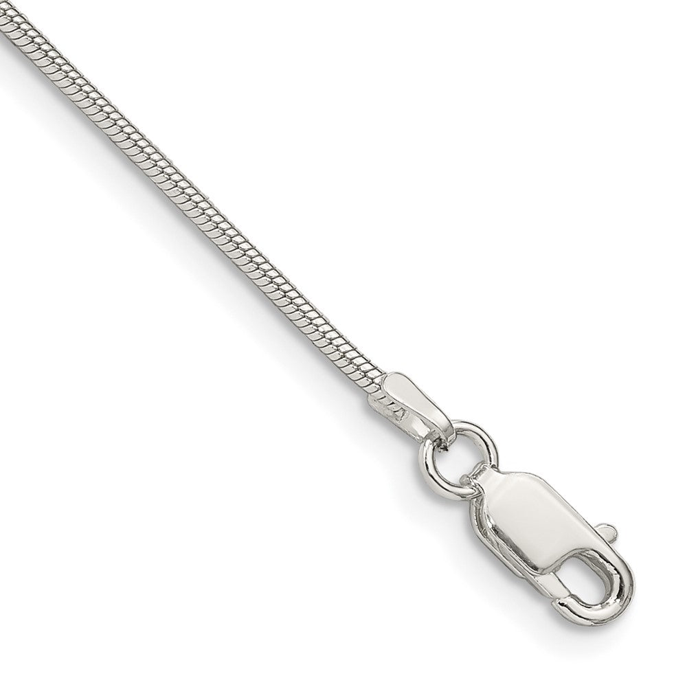 7 Zoll Sterlingsilber 1.2mm Schlange Gliederarmband