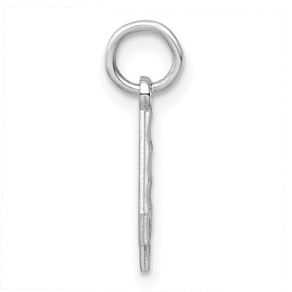 Sterlingsilber Rhodiniert Diamantiert #4 Charm