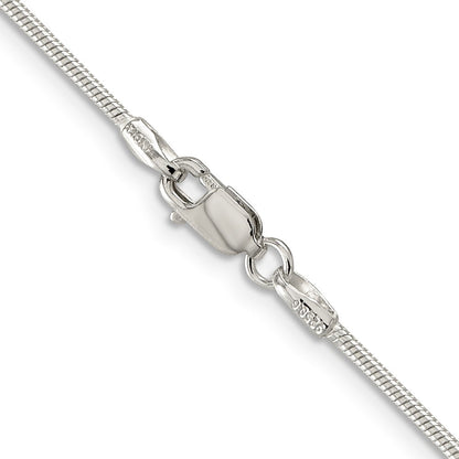 Sterlingsilber 1.25mm Schlange Halskette
