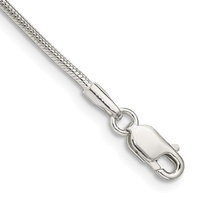Sterlingsilber 1.25mm Schlange Gliederarmband