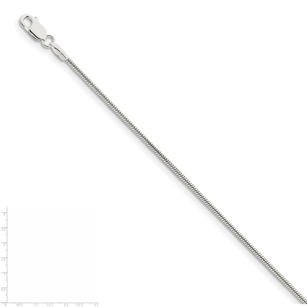 Sterlingsilber 1.5mm Schlange Halskette