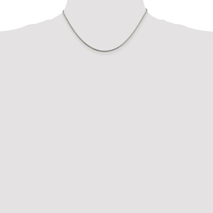 Sterlingsilber Rhodiniert 1.5mm Schlange Kette