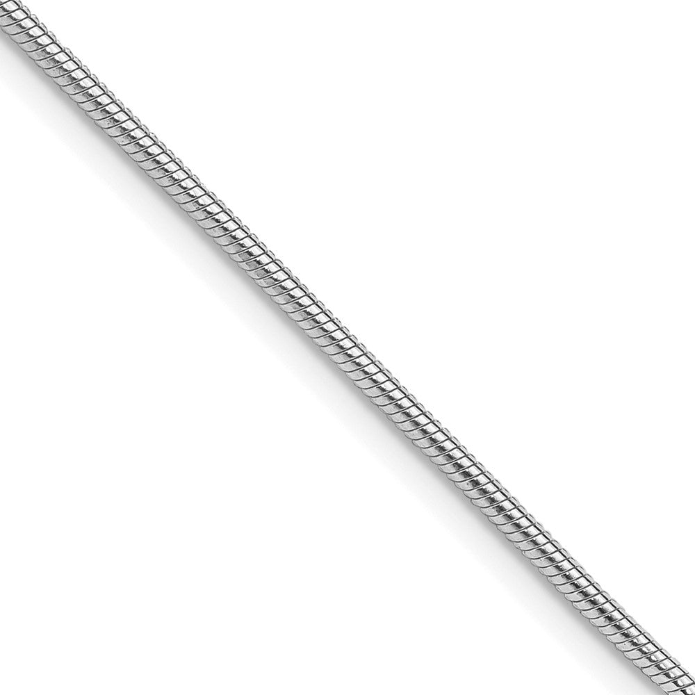 Sterlingsilber Rhodiniert 1.5mm Schlange Kette