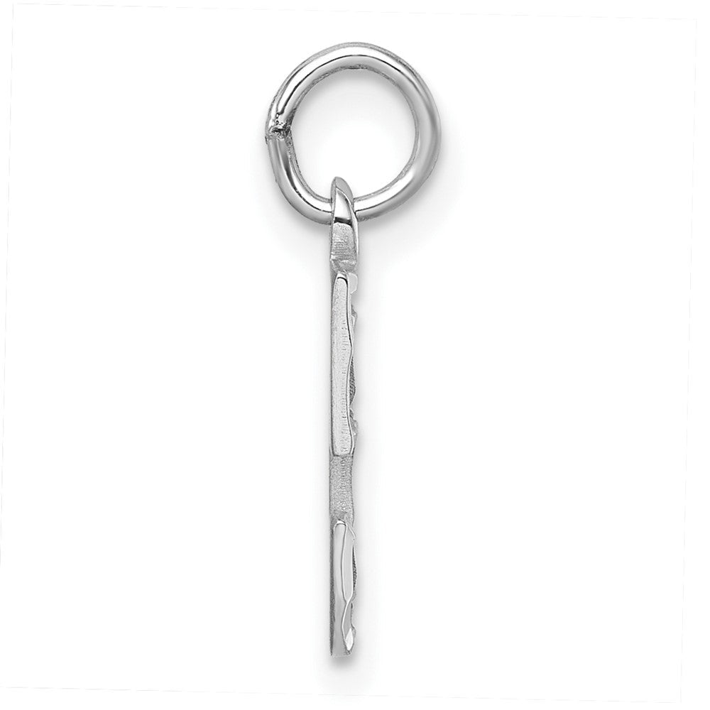 Sterlingsilber Rhodiniert Diamantiert #5 Charm