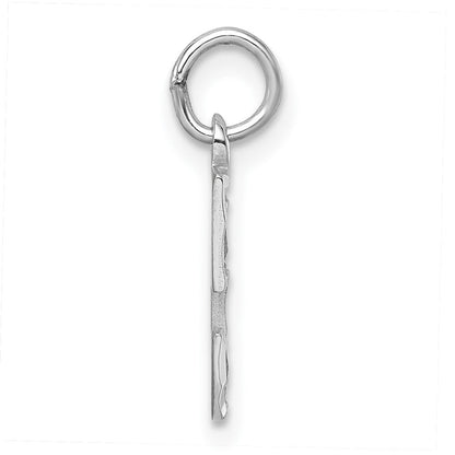 Sterlingsilber Rhodiniert Diamantiert #5 Charm
