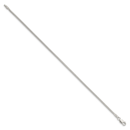 Sterlingsilber 1.75mm Schlange Gliederarmband