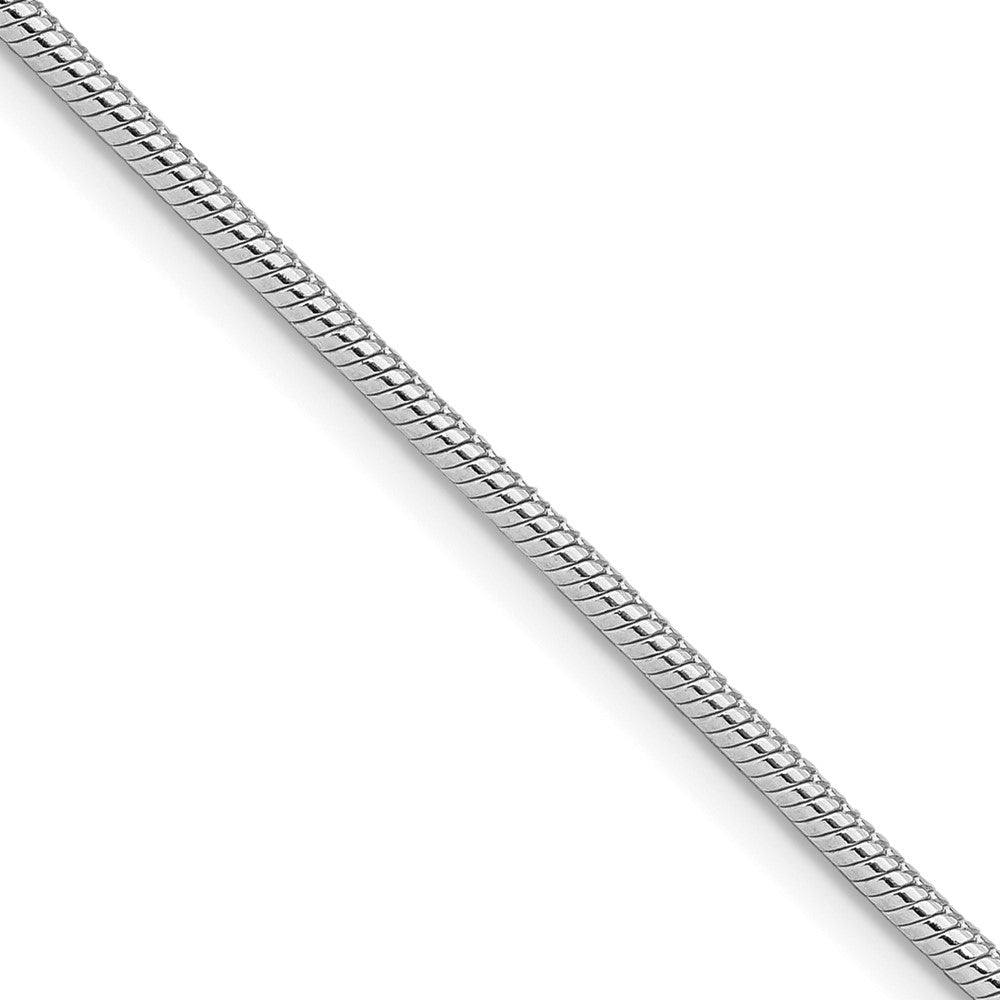 Sterlingsilber Rhodiniert 1.75mm Schlange Kette