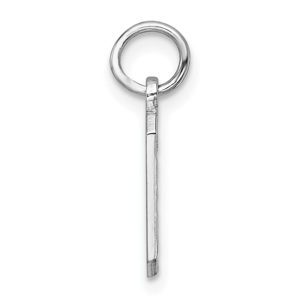 Sterlingsilber Rhodiniert Diamantiert #6 Charm
