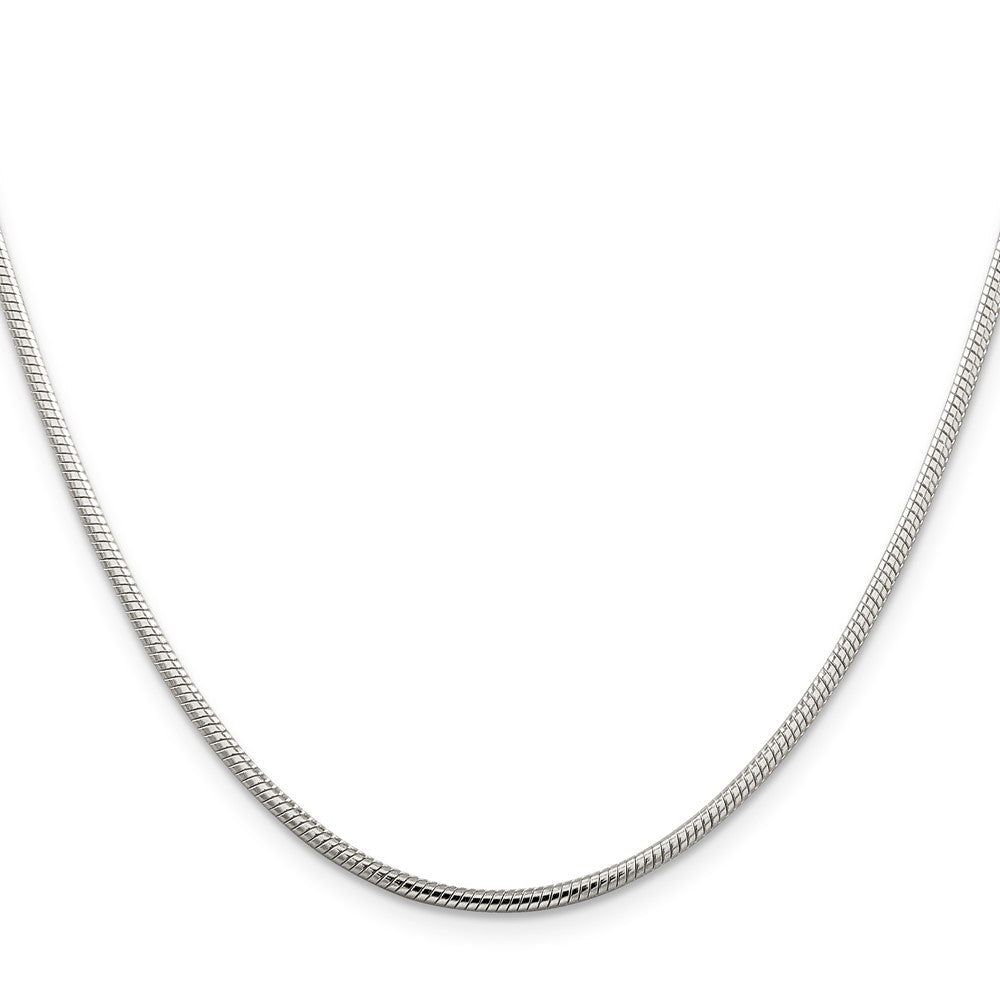 Sterlingsilber 2mm Schlange Halskette