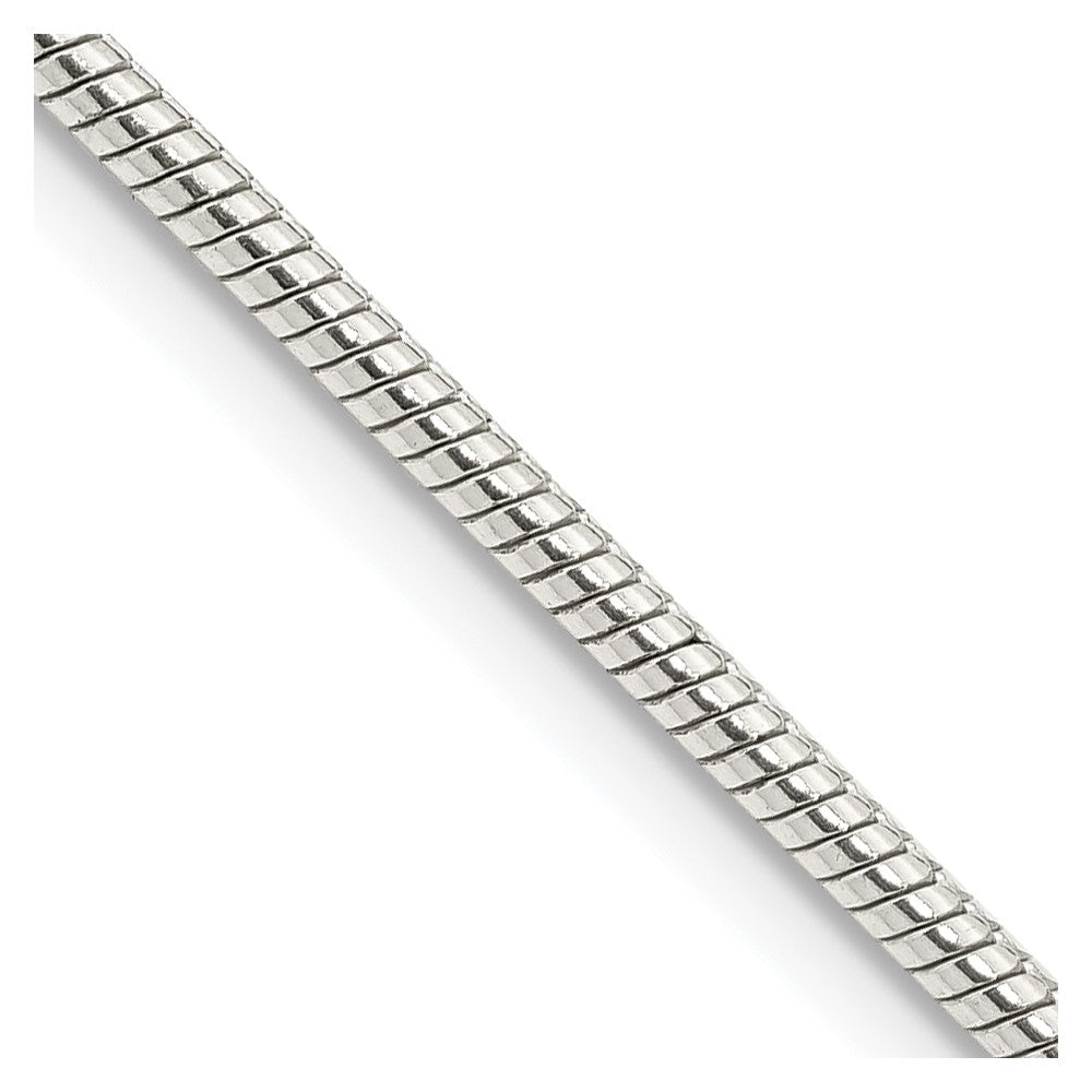 Sterlingsilber 2mm Schlange Halskette