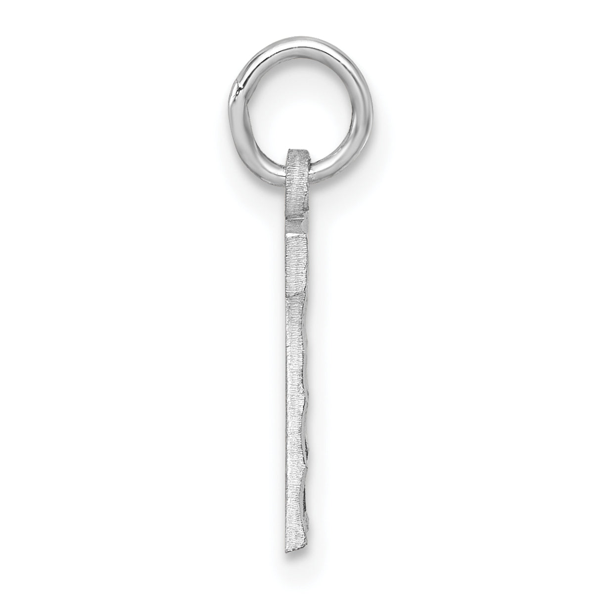 Sterlingsilber Rhodiniert Diamantiert #7 Charm