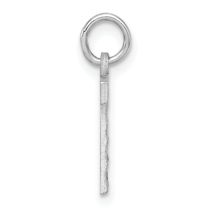 Sterlingsilber Rhodiniert Diamantiert #7 Charm