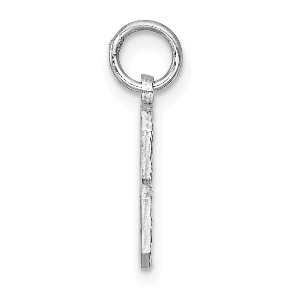Sterlingsilber Rhodiniert Diamantiert #8 Charm