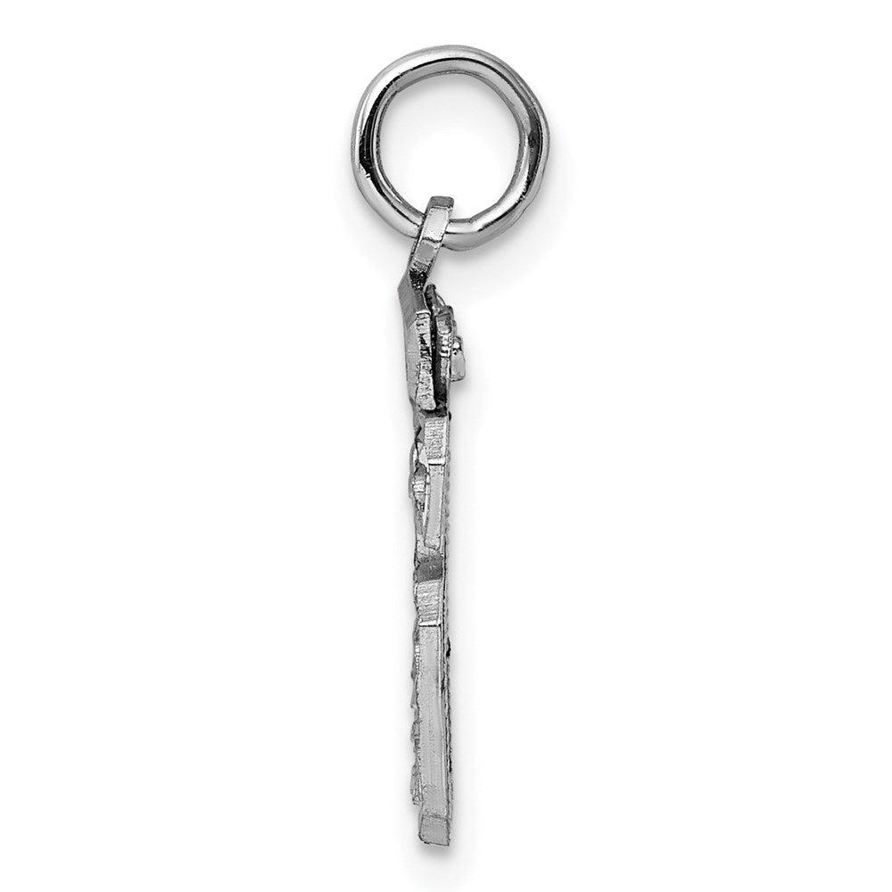 Sterlingsilber Rhodiniert Diamantiert #26 Charm