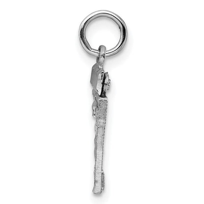 Sterlingsilber Rhodiniert Diamantiert #27 Charm