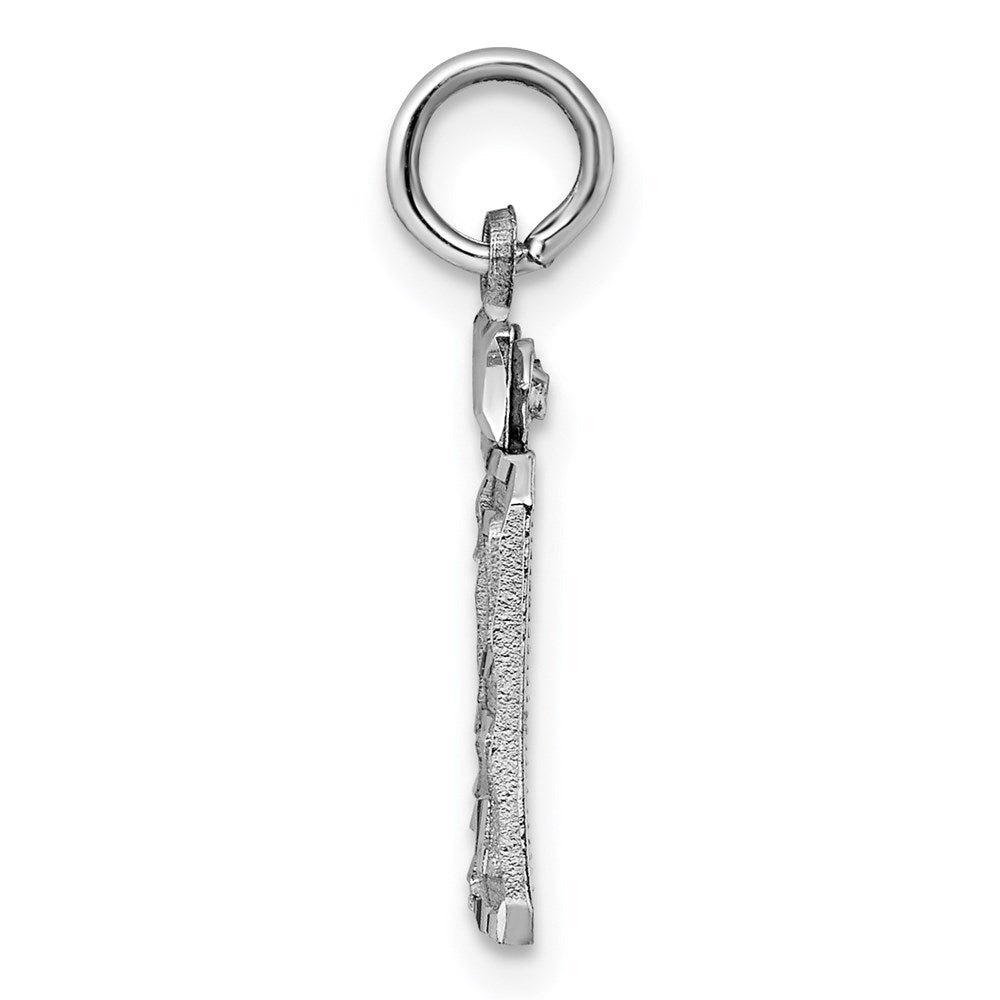 Sterlingsilber Rhodiniert Diamantiert #29 Charm