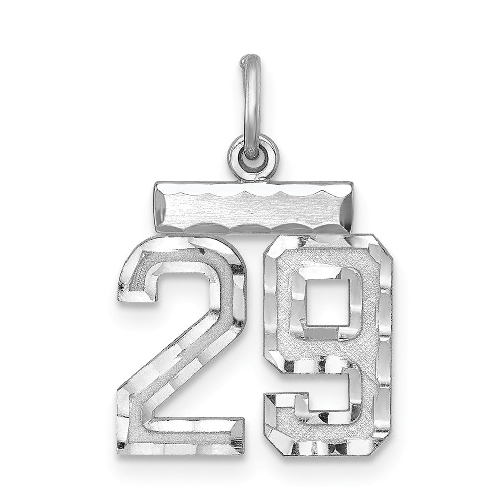 Sterlingsilber Rhodiniert Diamantiert #29 Charm