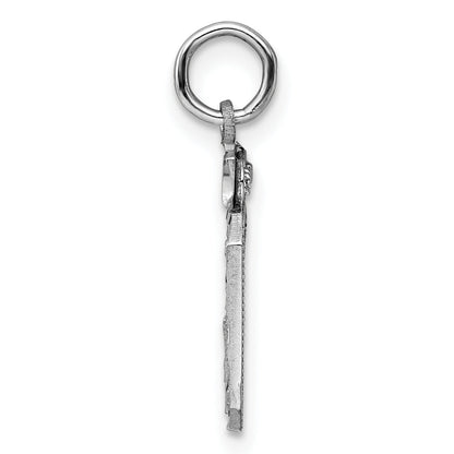 Sterlingsilber Rhodiniert Diamantiert #30 Charm