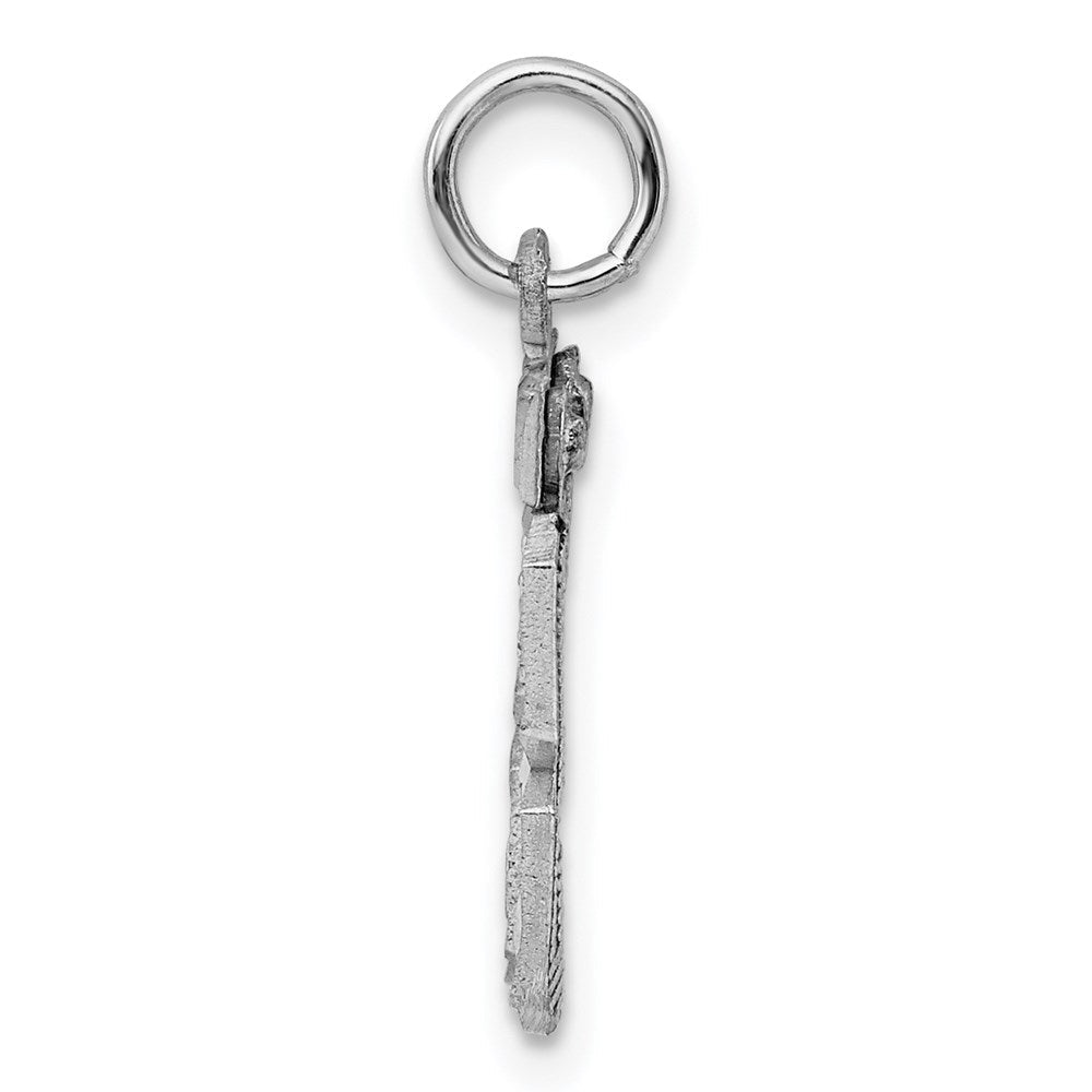 Sterlingsilber Rhodiniert Diamantiert #33 Charm