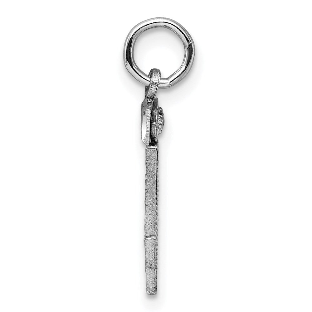 Sterlingsilber Rhodiniert Diamantiert #34 Charm