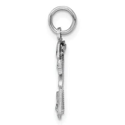 Sterlingsilber Rhodiniert Diamantiert #35 Charm