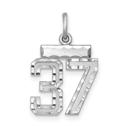 Sterlingsilber Rhodiniert Diamantiert #37 Charm