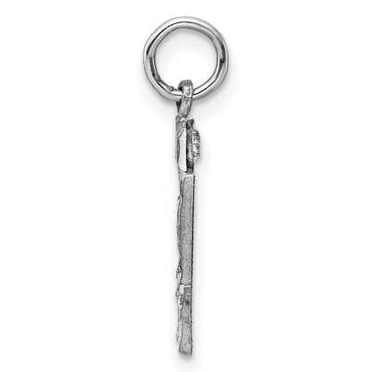 Sterlingsilber Rhodiniert Diamantiert #44 Charm