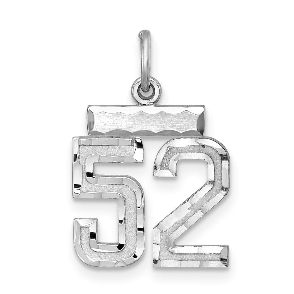 Sterlingsilber Rhodiniert Diamantiert #52 Charm