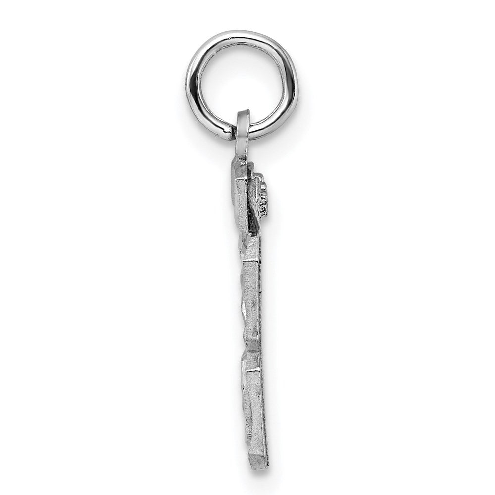 Sterlingsilber Rhodiniert Diamantiert #53 Charm