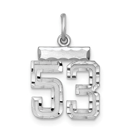 Sterlingsilber Rhodiniert Diamantiert #53 Charm